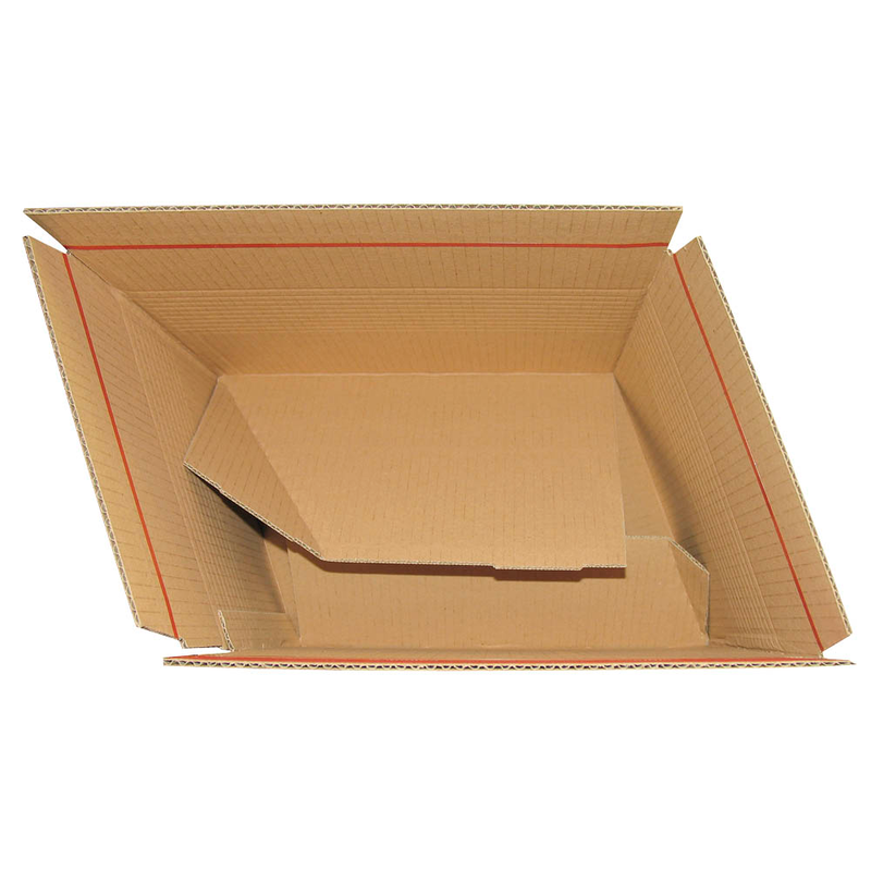 ColomPac® Versandkartons Blitzbodenkartons 23,8 x 17,0 x 6,0 - 13,0 cm, 10 St.