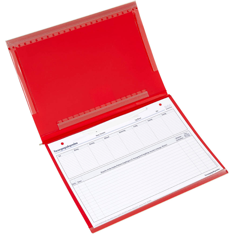 BOI Planettentasche Stan 1 Kunststoff rot DIN A4 1x kaufmännische Heftung, 1 St.