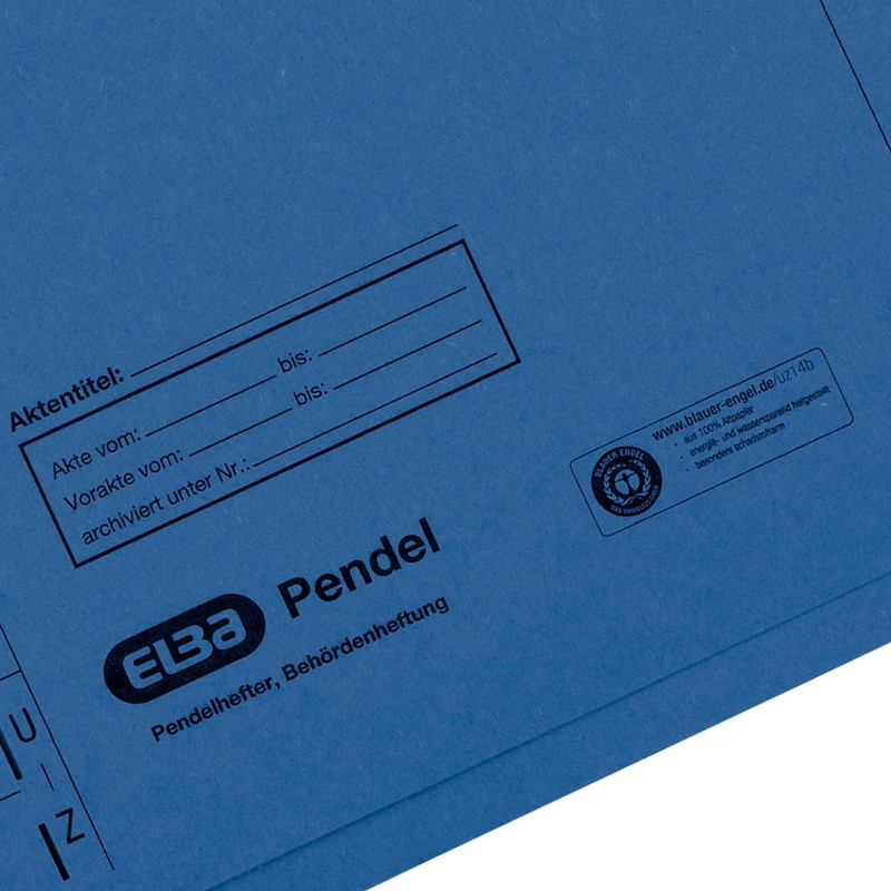 ELBA Pendelhefter Karton blau DIN A4 1x Amtsheftung, 1 St.