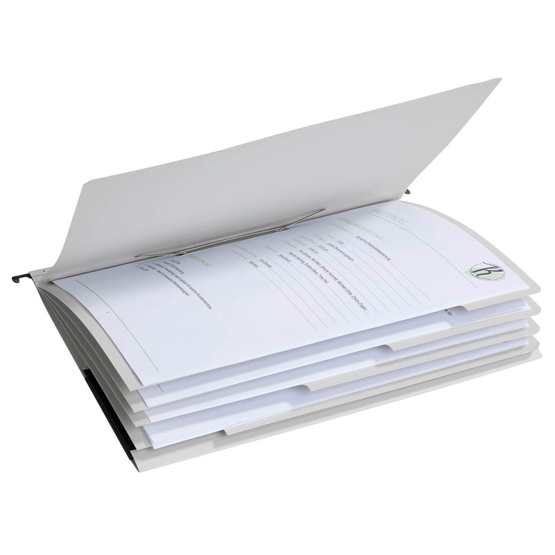 dots Personalhefter Karton lichtgrau DIN A4 4x kaufmännische Heftung, 5 St.