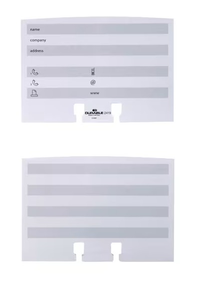 DURABLE Adresskartei Telindex desk schwarz, für 500 Adress,- Telefonkarten