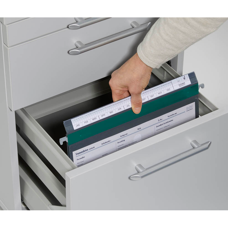 BOI Patienten-Dokumentations-Hängemappe 4-Ringe PMH4R grün Boden: 2,5 cm, 1 St.