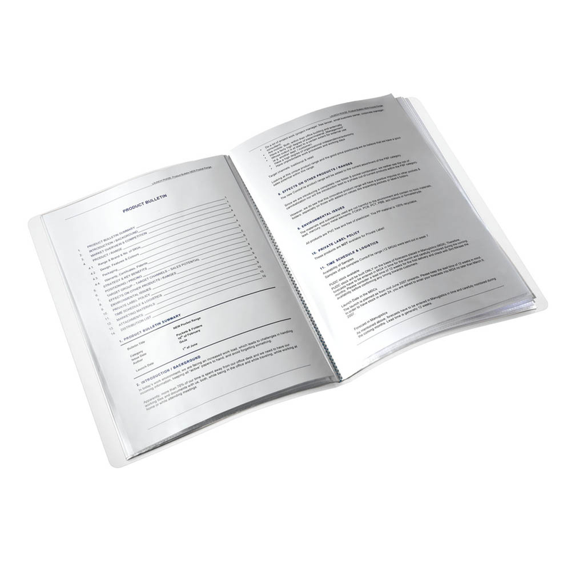 LEITZ WOW Sichtbuch DIN A4, 40 Hüllen violett-metallic, 1 St.