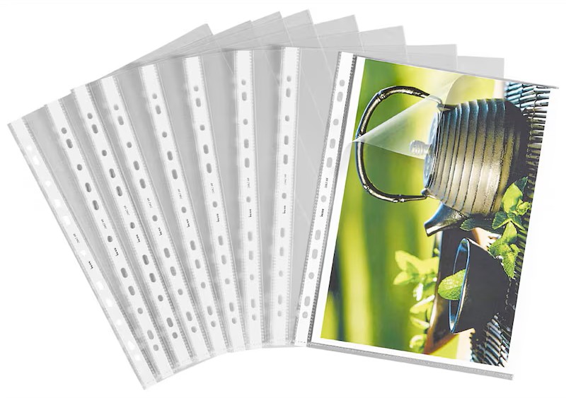 bene Prospekthüllen DIN A4 glasklar glatt 0,10 mm, 100 St.