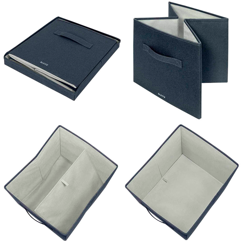LEITZ Aufbewahrungsboxen grau 33,0 x 38,0 x 32,5 cm, 2 St.