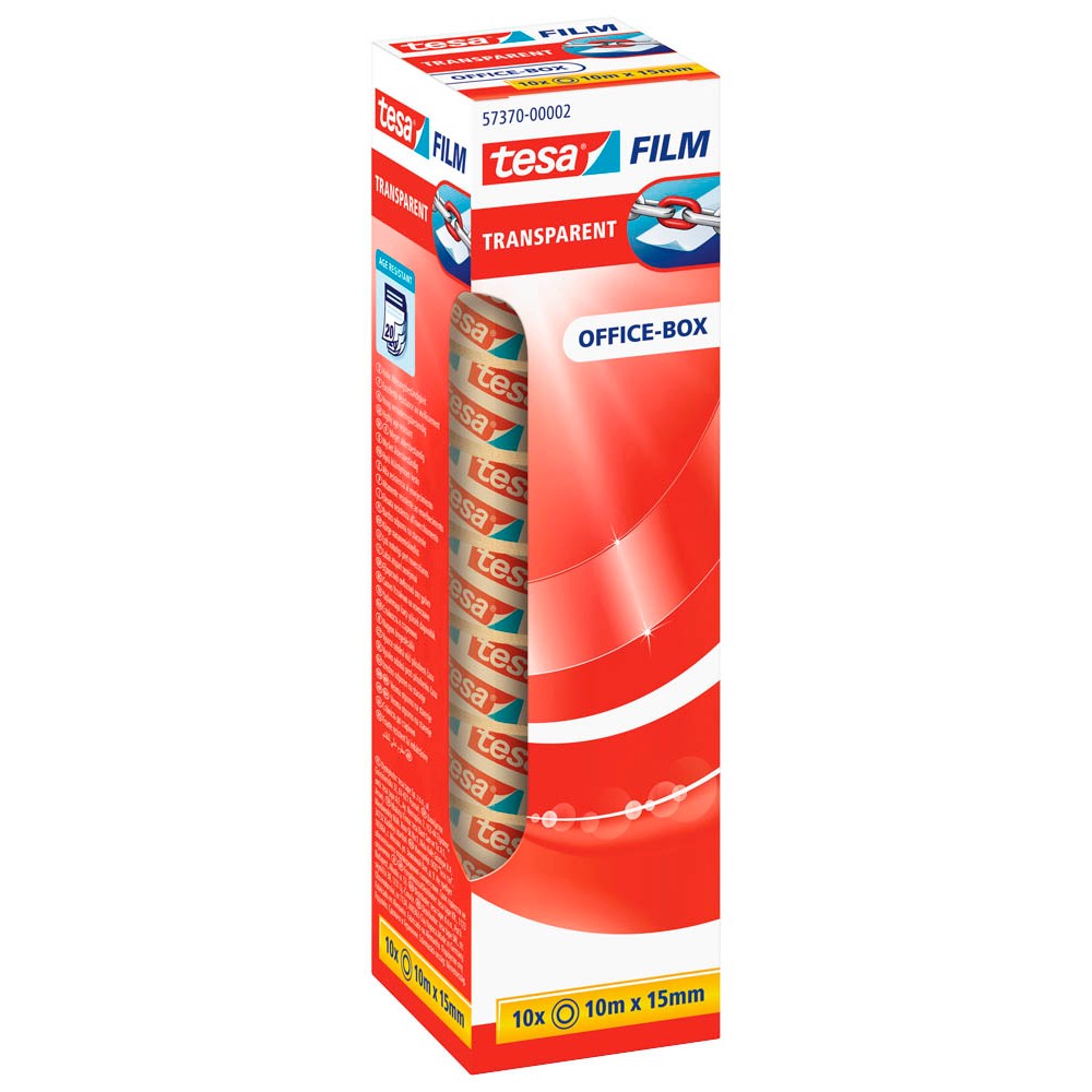 tesa tesafilm Klebefilm (15mm x 10m) transparent 10 Rollen