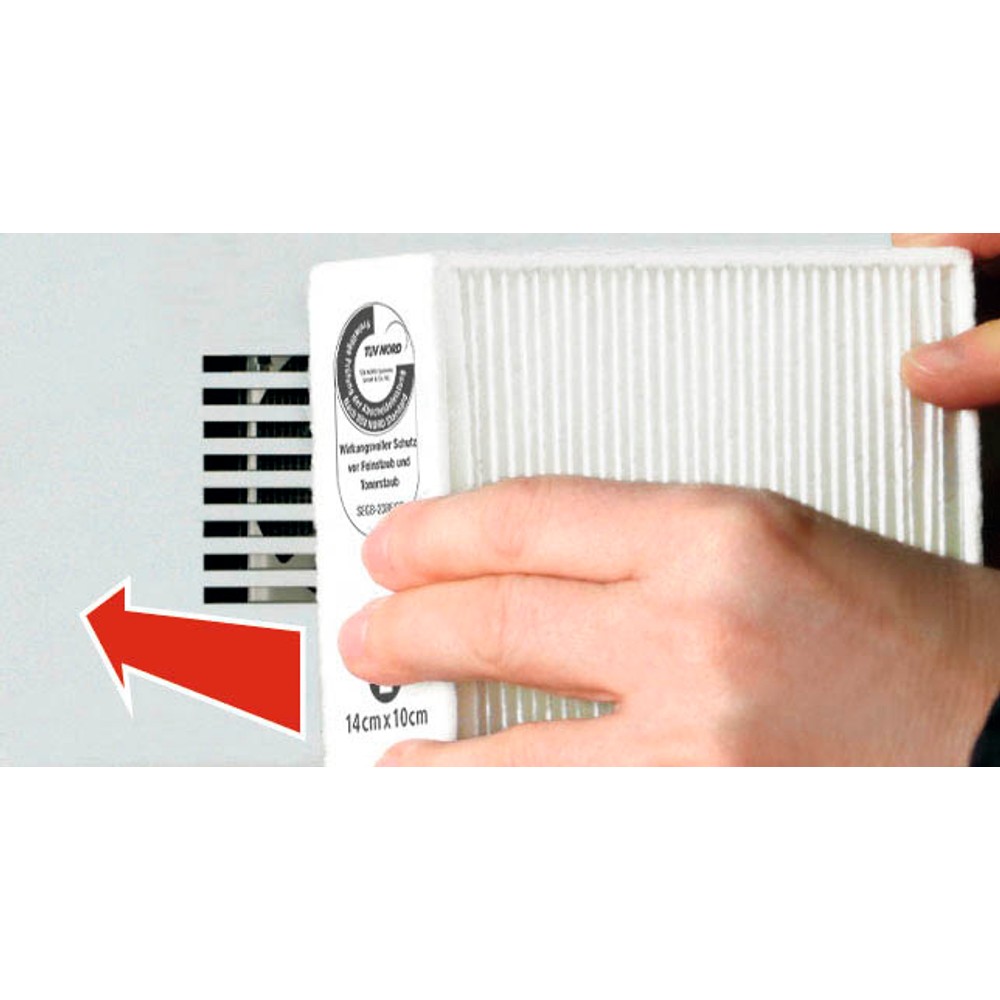 Tesa Clean Air 50380 Feinstaubfilter für Laserdrucker, Kopierer und Fax (Größe L)