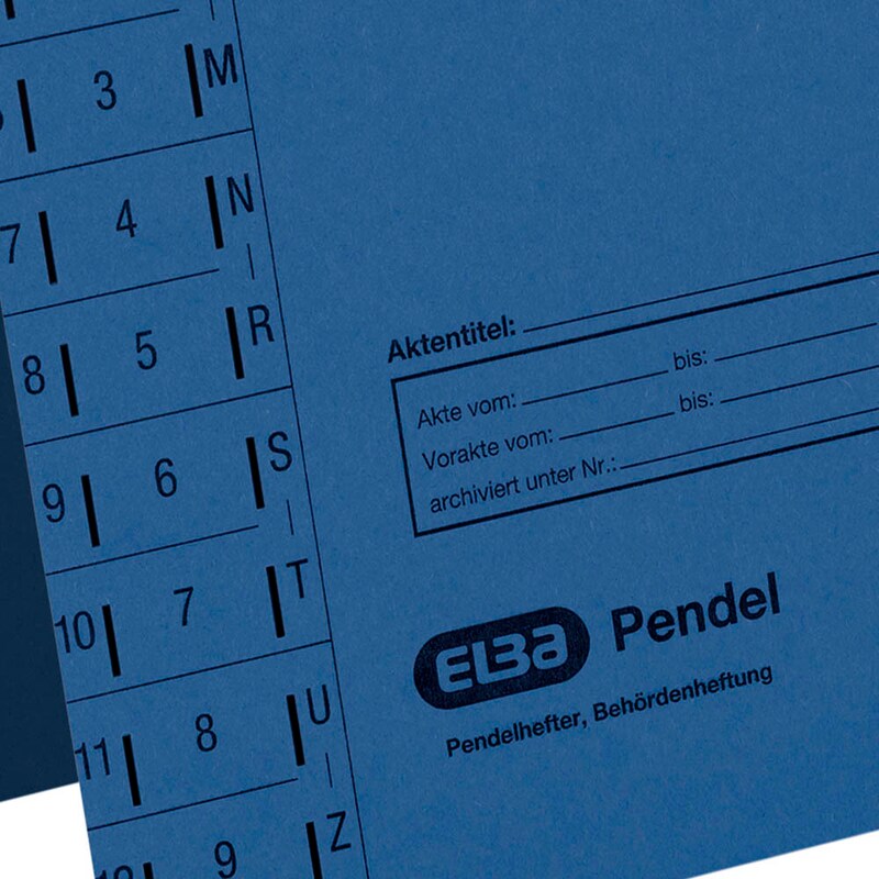 ELBA Pendelhefter Karton blau DIN A4 1x Amtsheftung, 1 St.