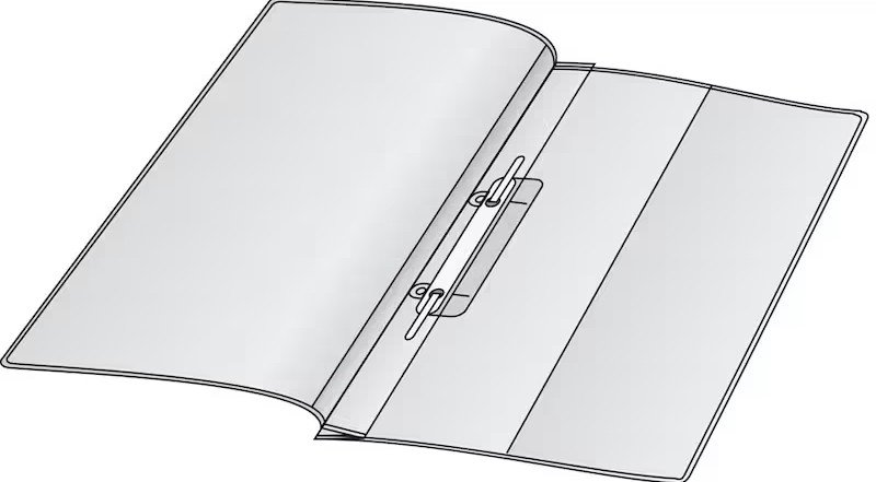 DURABLE Präsentationshefter Kunststoff transparent DIN A4, 25 St.
