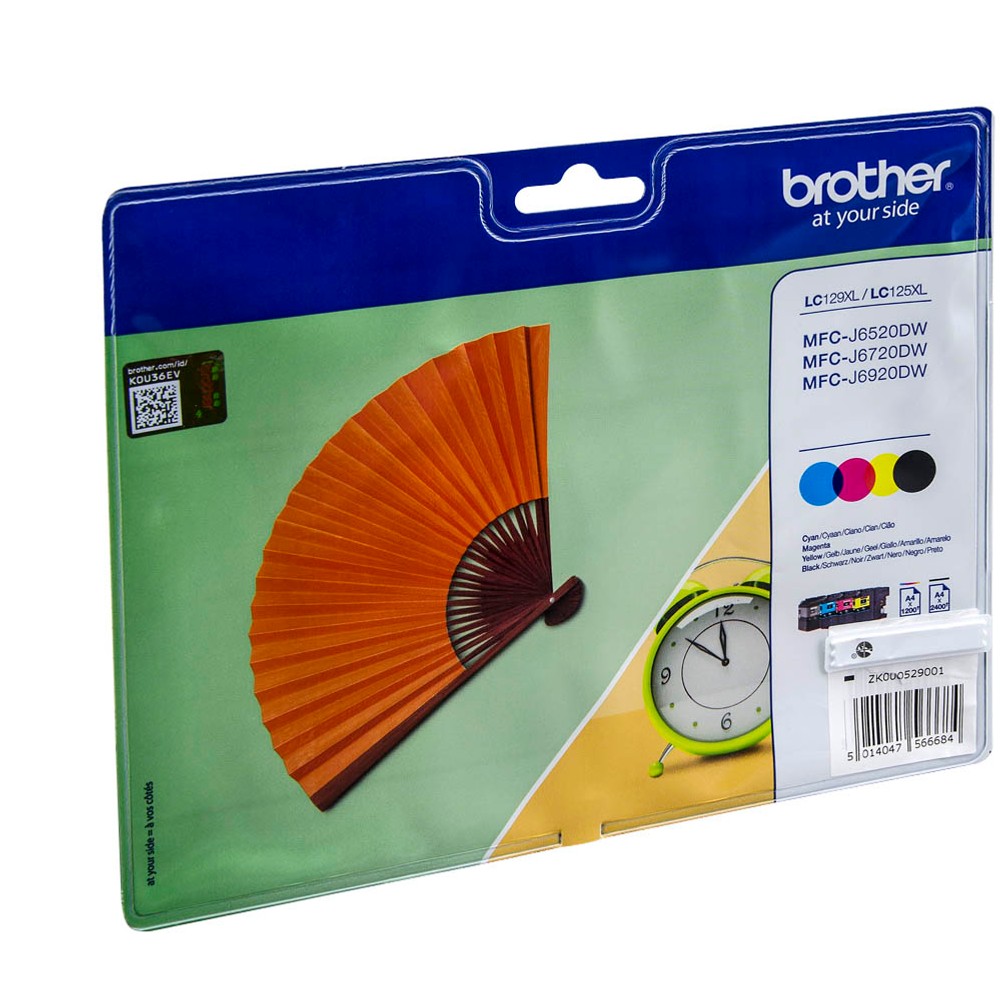 Brother LC-129XLVALBPDR Tinten Multipack CMYK (4er Set)