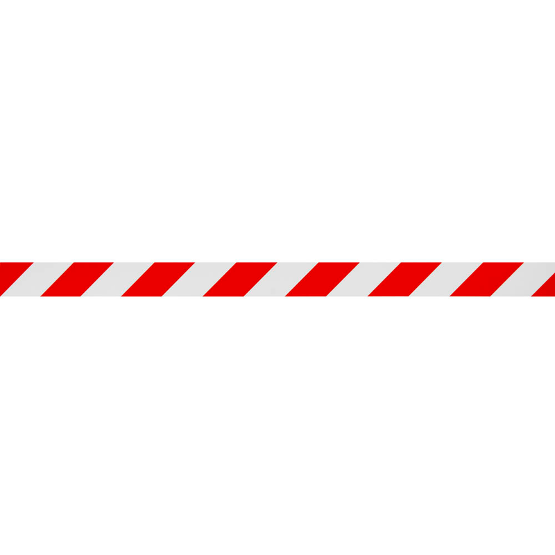 SUPRA Warnklebeband rot/weiß 50,0 mm x 66,0 m 1 Rolle