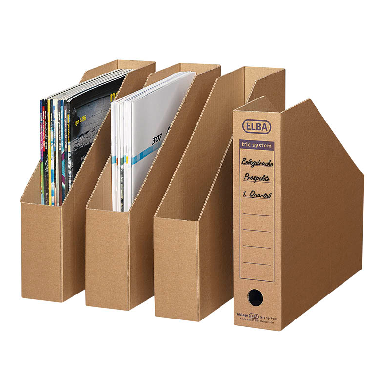 ELBA Archiv-Stehsammler tric system braun, 12 St.