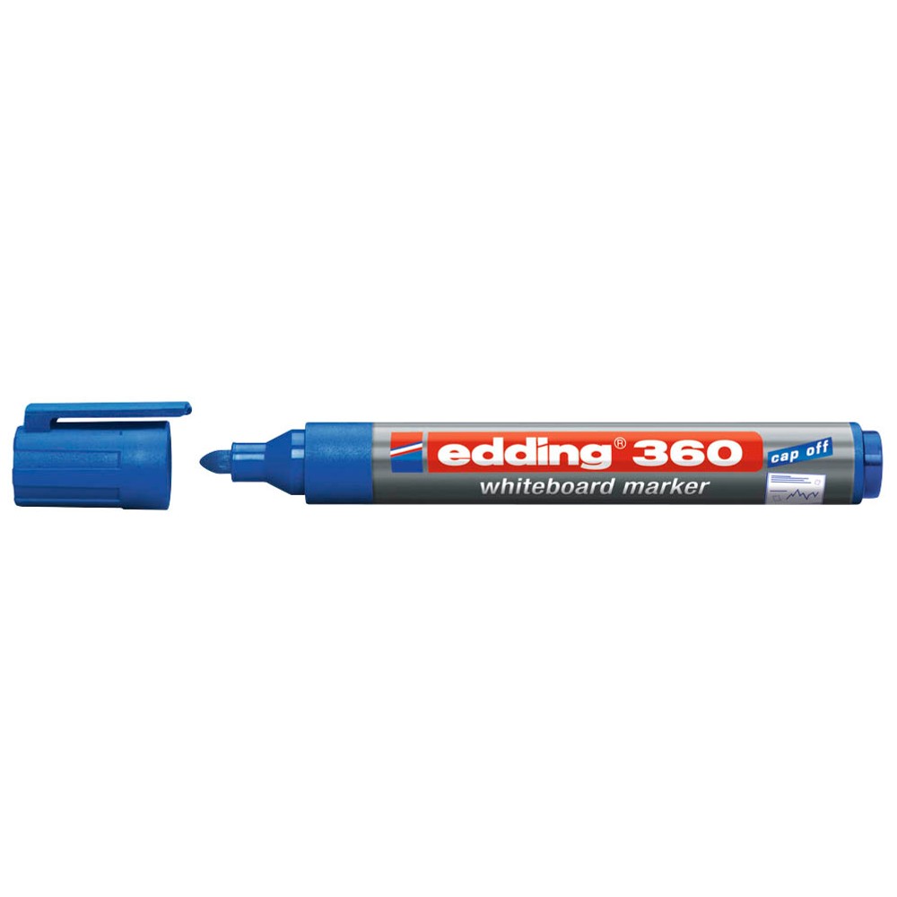 Edding 360 Whiteboardmarker Schwarz, Blau, Grün, Rot Rundspitze 1,5-3,0 mm (4er Set)