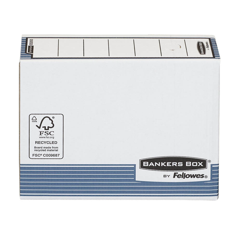 Bankers Box Archivboxen Bankers Box weiß/blau 10,8 x 26,5 x 32,7 cm, 10 St.