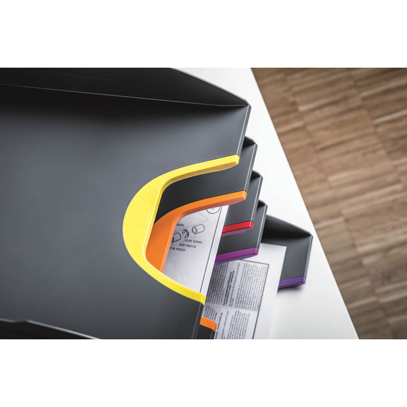 DURABLE Briefablagen VARICOLOR® dunkelgrau DIN A4, 5 St.