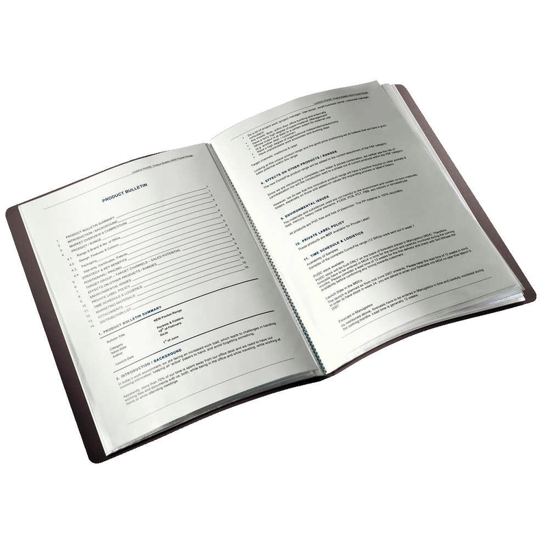 LEITZ Solid Sichtbuch DIN A4, 40 Hüllen schwarz, 1 St.