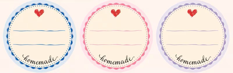 AVERY Zweckform Aufkleber 56819 Homemade, 50 Etiketten