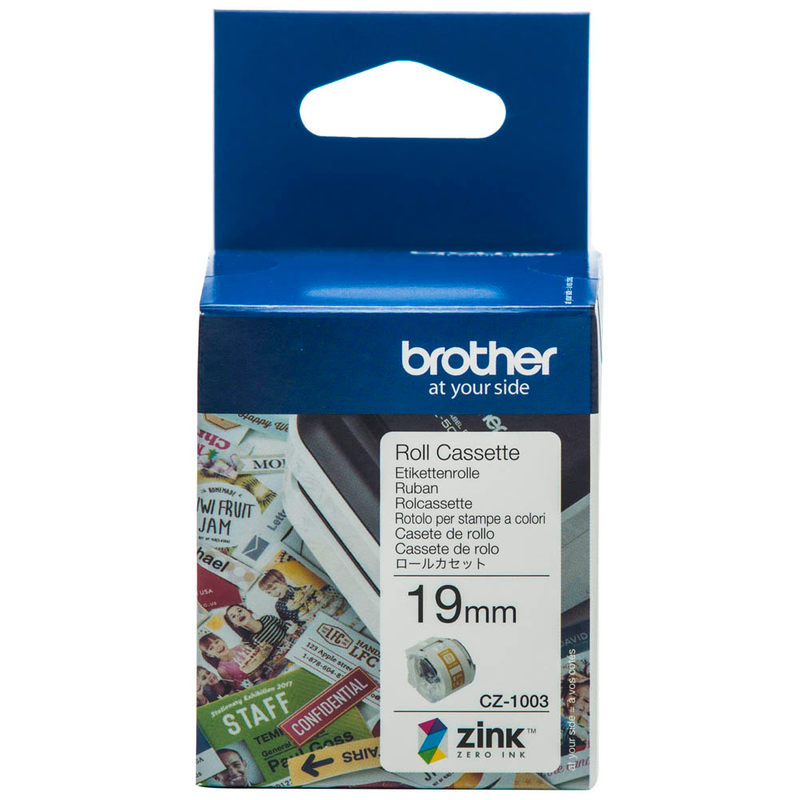 Brother Endlospapierrolle für Etikettendrucker CZ1003 weiß, 19,0 mm, 1 x 1 Etiketten