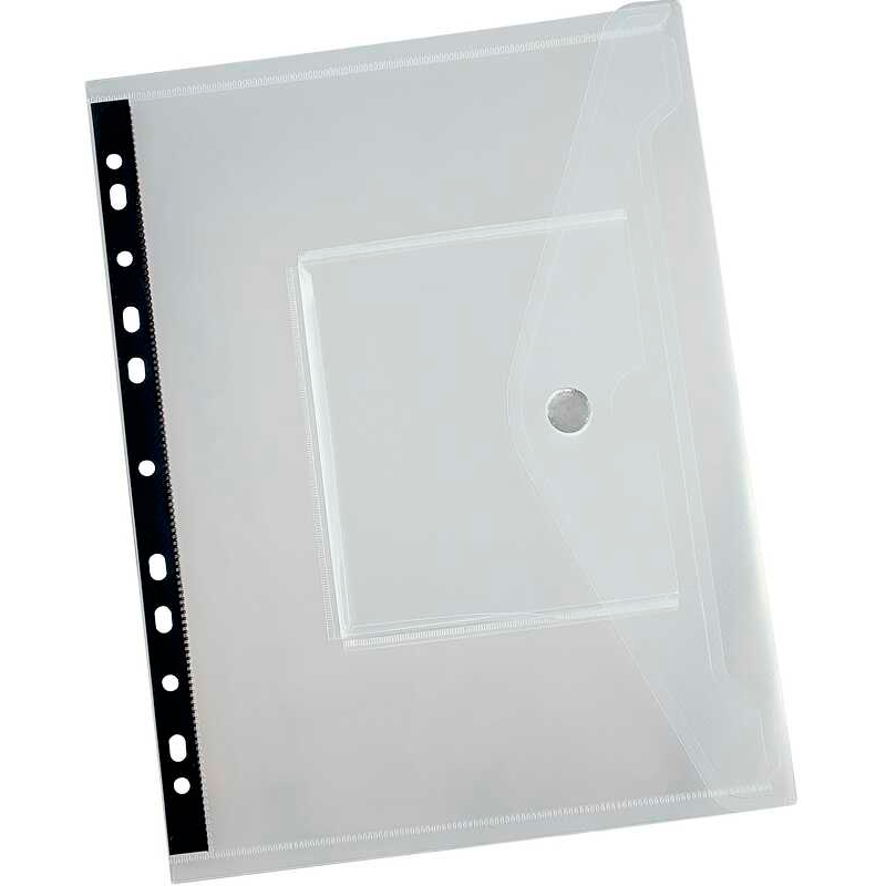 EICHNER Dokumententaschen CD DIN A4 transparent glatt, 5 St.