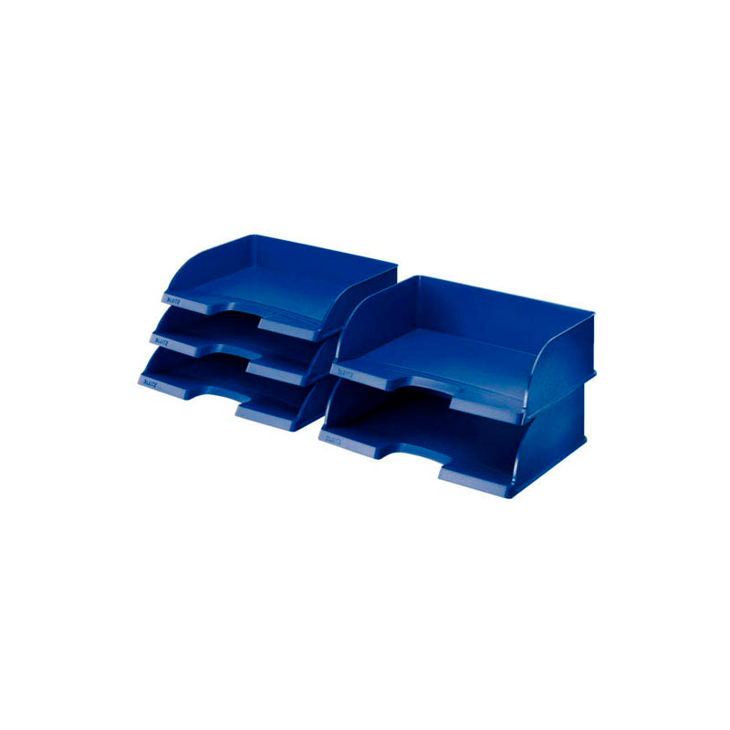 LEITZ Briefablage Jumbo quer Plus blau DIN A4, 1 St.