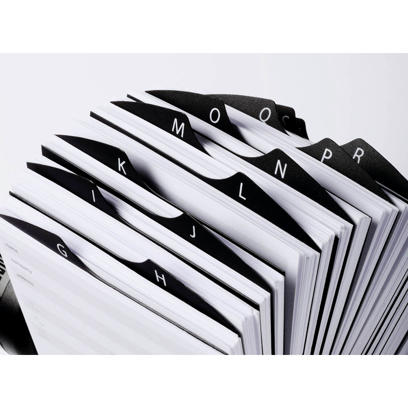 DURABLE Telefon-/Adress-Rollkartei Telindex silber, für 500 Adress,- Telefonkarten