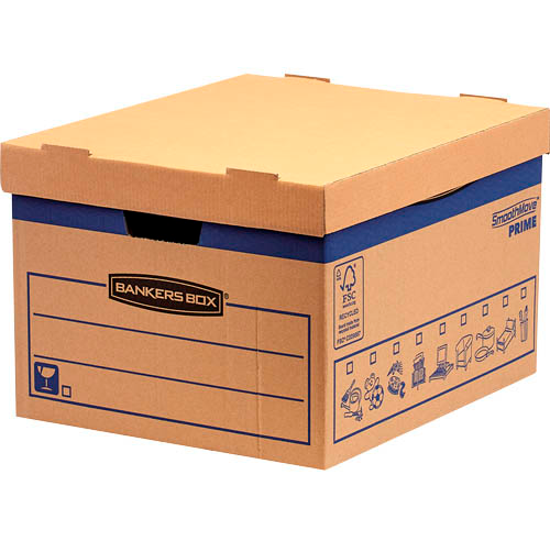 Bankers Box Umzugskartons SmoothMove Prime 40,0 x 33,5 x 29,2 cm, 10 St.