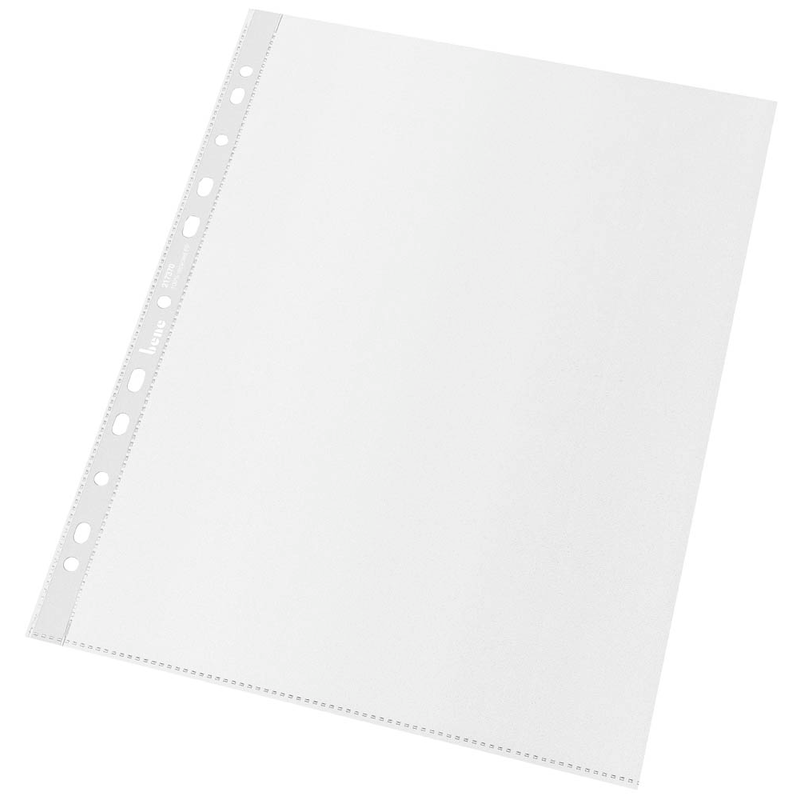 bene Prospekthüllen DIN A4 transparent genarbt 0,07 mm, 100 St.