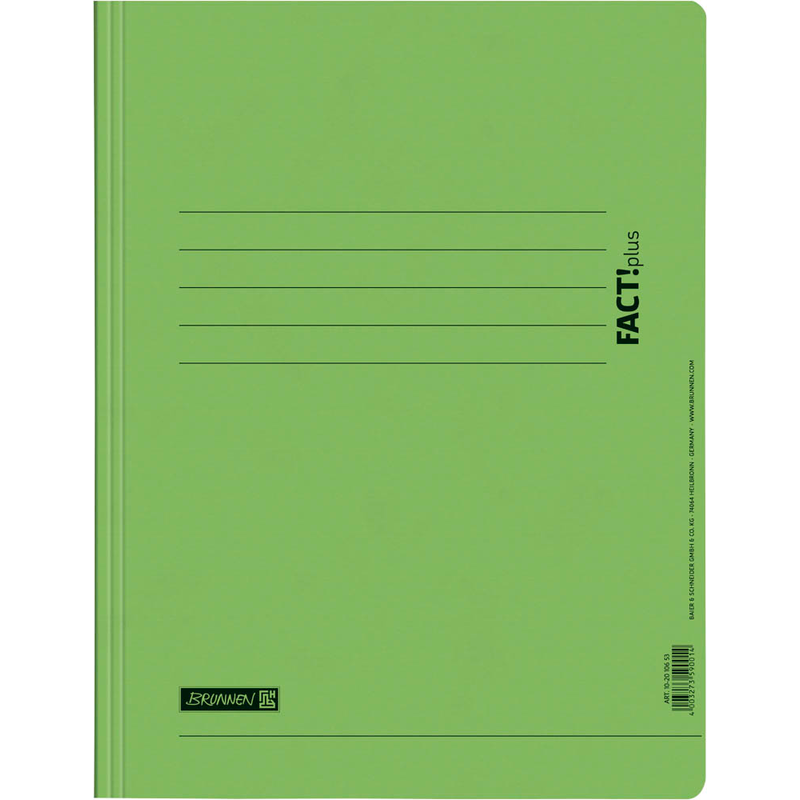 BRUNNEN Schnellhefter FACT!plus Karton hellgrün DIN A4, 1 St.