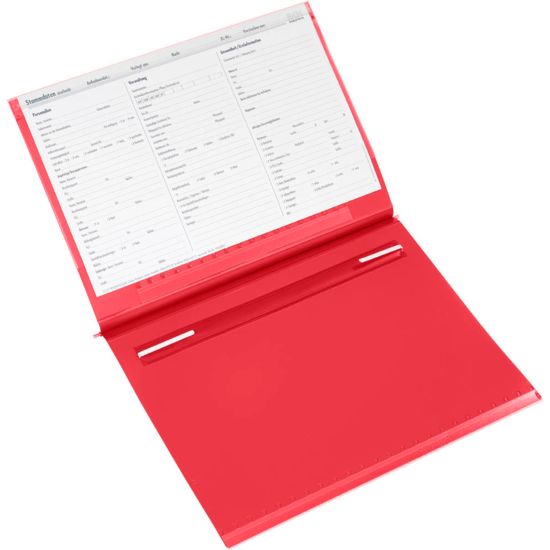 BOI Planettentasche Stan 1 Kunststoff rot DIN A4 1x Lang-Außenheftung (Sondermaß von 27,5 cm), 1 St.