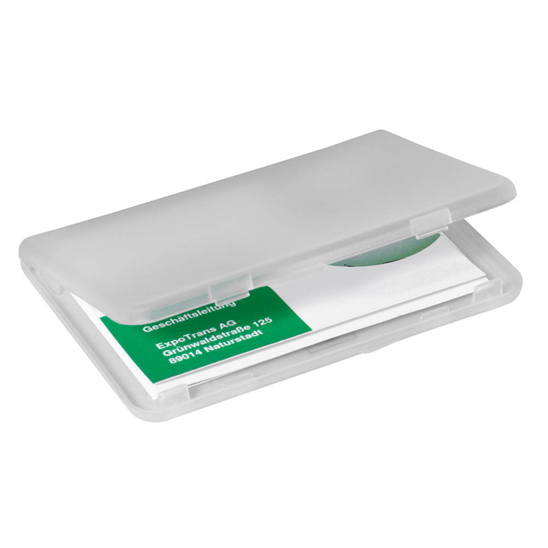 SIGEL Visitenkartenetui transparent, für bis zu 25 Visitenkarten