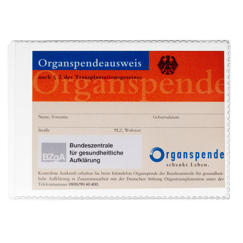 DURABLE Dokumentenhüllen transparent 10,5 x 7,4 cm, 10 St.