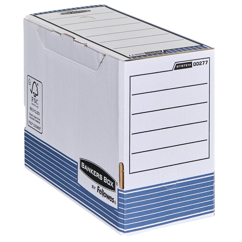 Bankers Box Archivboxen Bankers Box weiß/blau 15,5 x 26,5 x 32,7 cm, 10 St.