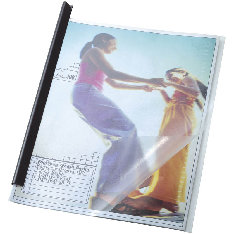 DURABLE Klemmschienen blau DIN A4 30 Blatt, 100 St.