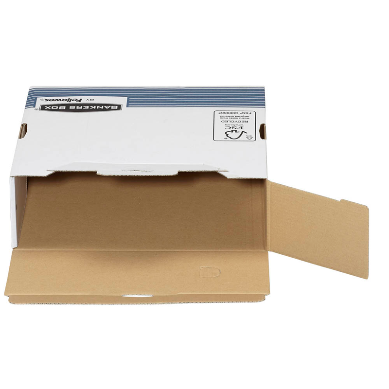 Bankers Box Archivboxen Bankers Box weiß/blau 10,8 x 26,5 x 32,7 cm, 10 St.