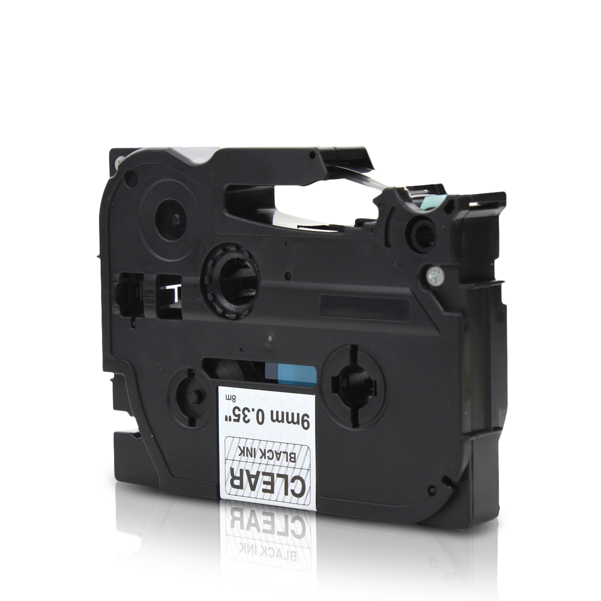 Alternativ zu Brother TZe-121 P-Touch Schriftband 9mm schwarz/transparent
