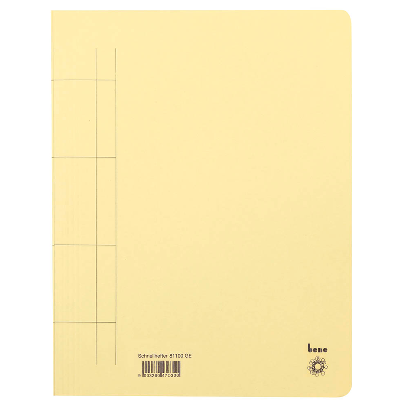 bene Schnellhefter Karton gelb DIN A4, 25 St.