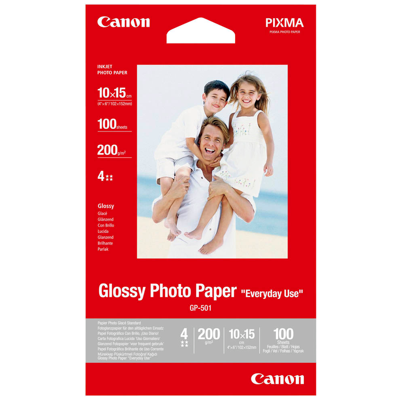 Canon Fotopapier GP-501 10,0 x 15,0 cm hochglänzend 200 g/qm 100 Blatt