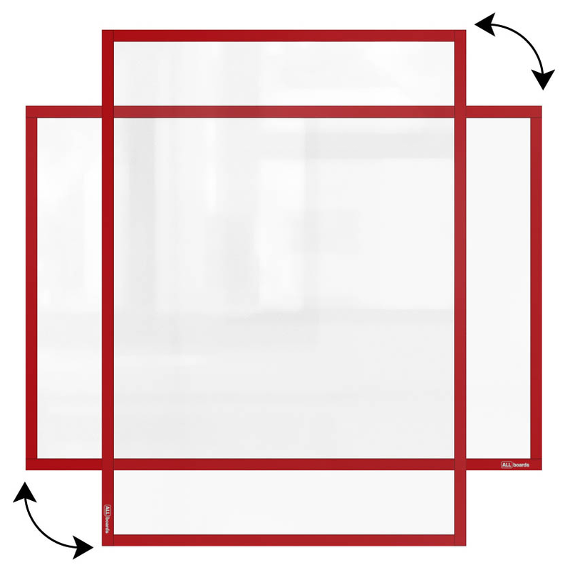 ALLboards Magnetrahmen selbstklebend rot A3, 1 St.