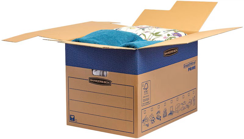 Bankers Box Umzugskartons SmoothMove FastFold 63,2 x 48,0 x 46,3 cm, 5 St.