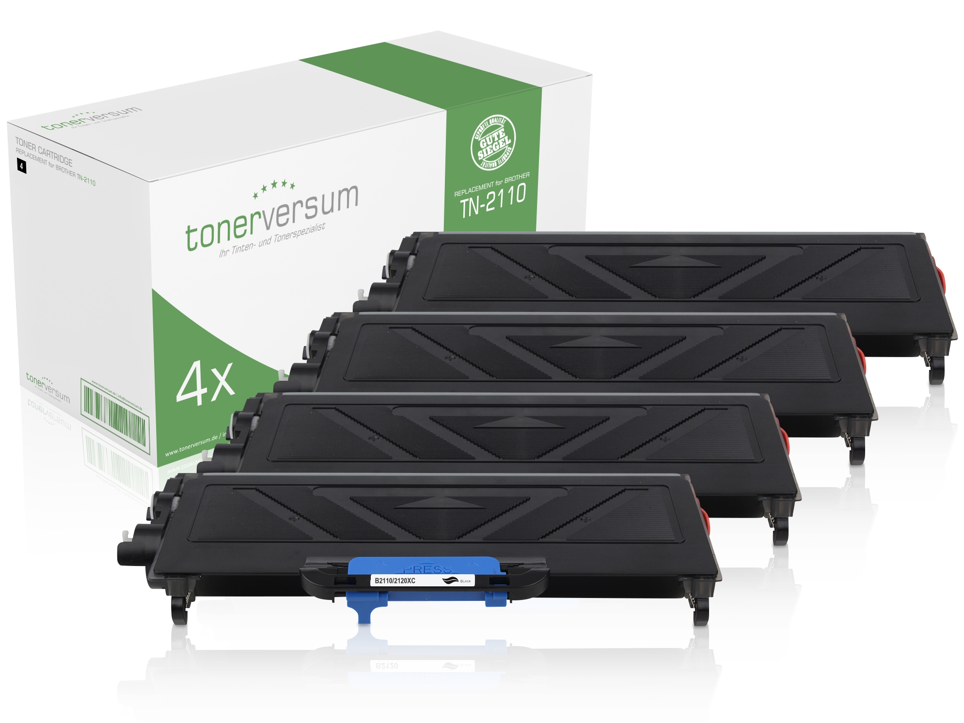 Alternativ zu Brother TN-2110 Toner Black (4er Pack)