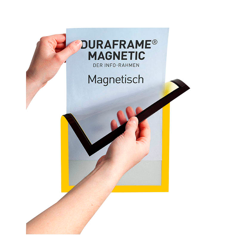 DURABLE Magnetrahmen DURAFRAME® MAGNETIC A4 gelb A4, 5 St.