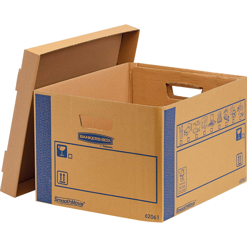 Bankers Box Umzugskartons SmoothMove Prime 46,4 x 39,0 x 29,4 cm, 5 St.