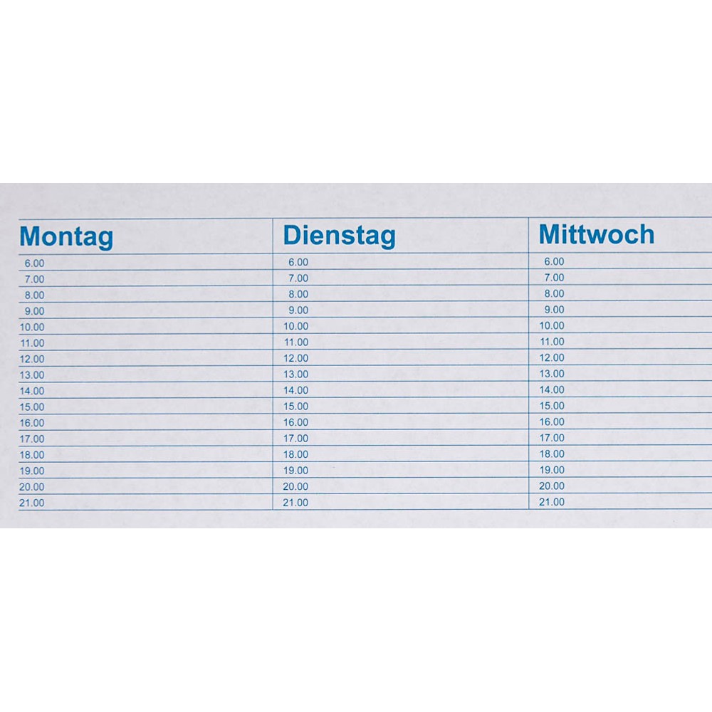 RNK-Verlag Schreibtischunterlage mit Kalendarium Blau / Weiss 30 Blatt (48x33cm)