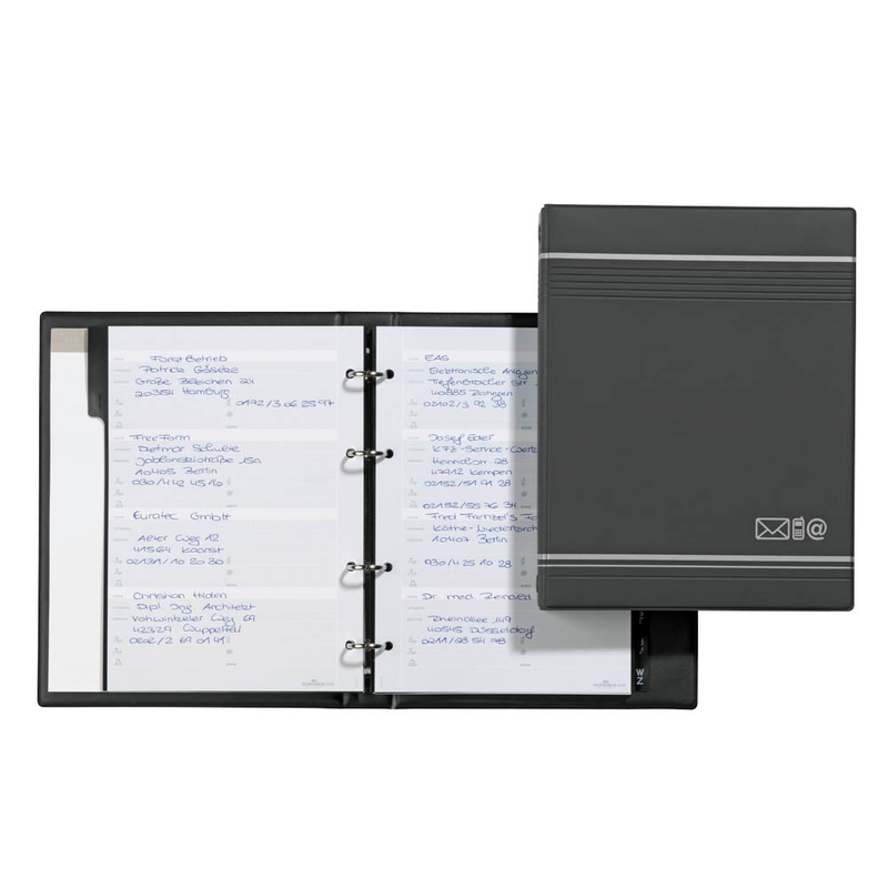 DURABLE Adress-Ringbuch TELINDEX anthrazit, 1 St.
