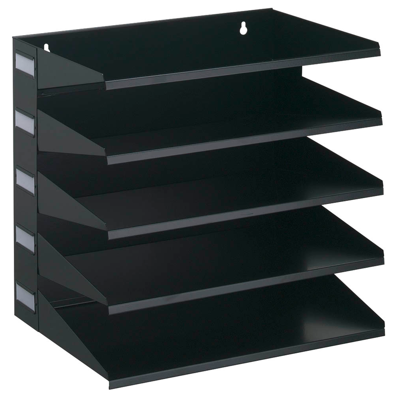DURABLE Sortierstation schwarz mit 5 Fächern