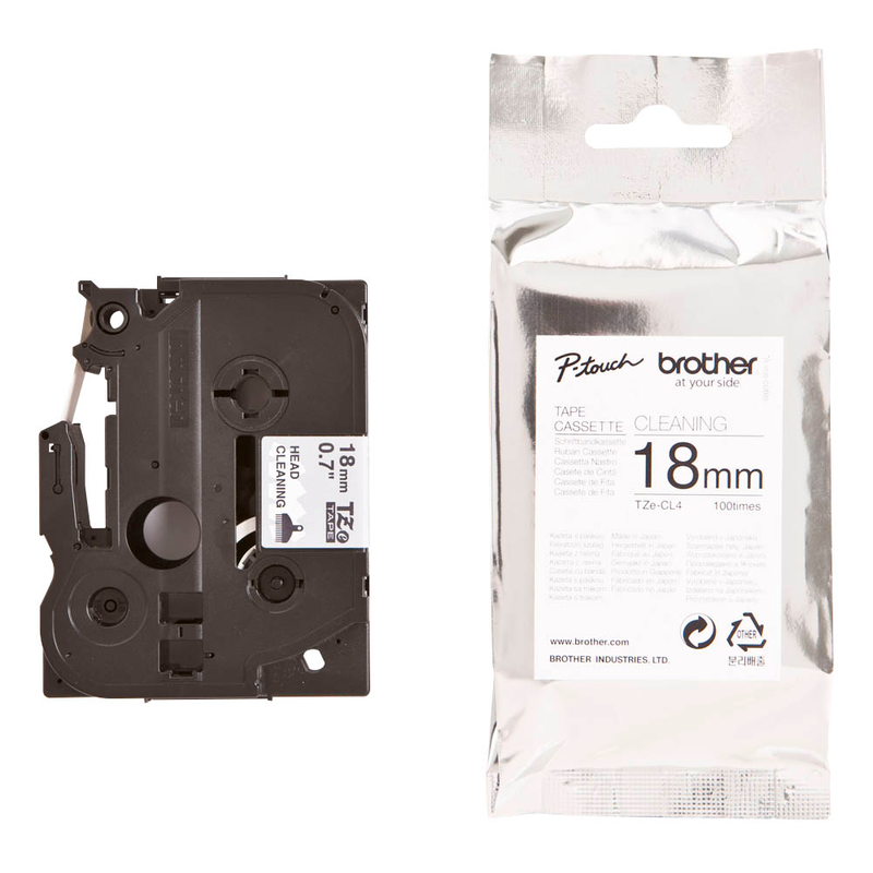 Brother Reinigungskassette TZe-CL4 TZECL4, 18 mm, 1 St.