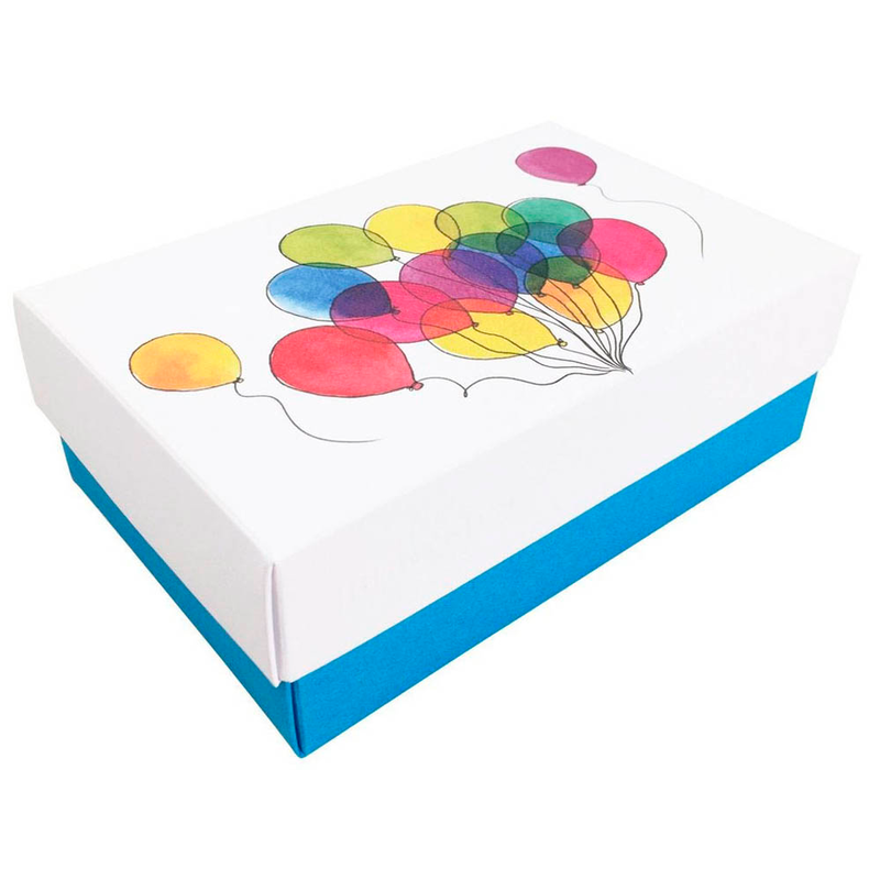 BUNTBOX Geburtstag L Geschenkboxen-Set weiß, 2 St.