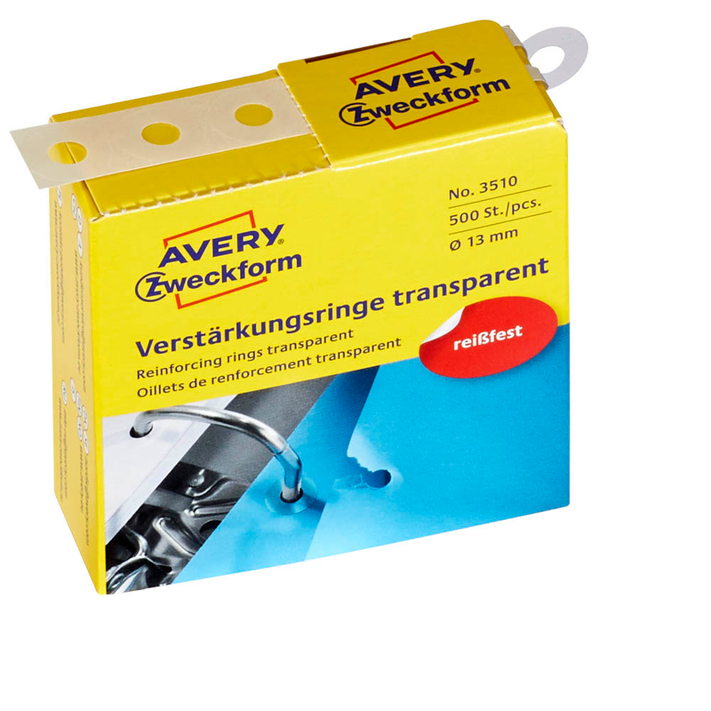 AVERY Zweckform Lochverstärker transparent, 500 St.
