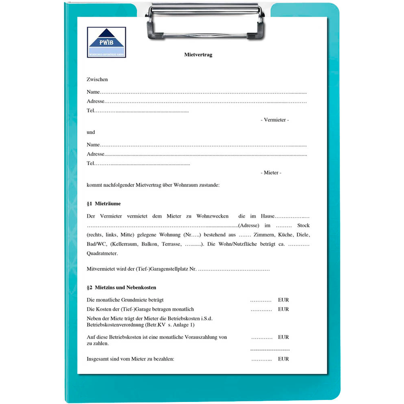 LEITZ Klemmbrettmappe WOW 4199 DIN A4 eisblau Kunststoff, 1 St.