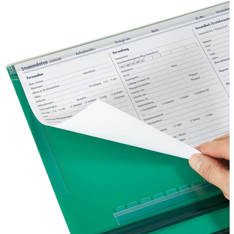 BOI Planettentasche Stan 1 Kunststoff grün DIN A4 1x Lang-Außenheftung (Sondermaß von 27,5 cm), 1 St.